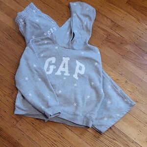 GAP Light Gray Star Print Hoodie and Joggers
